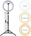 26cm Ring Light with Mobile Holder, Ball Holder, Three Colours