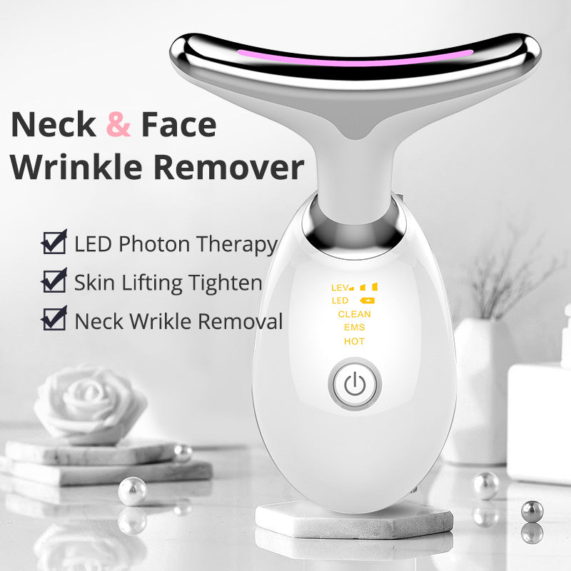 LED Face & Neck Wrinkle Massager | Advanced Anti-Aging Device