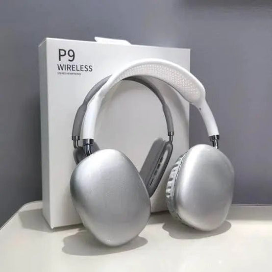 Premium P9 Wireless Bluetooth Headphones – Noise-Cancelling, HD Sound, & TF Card Support for Sports & Gaming