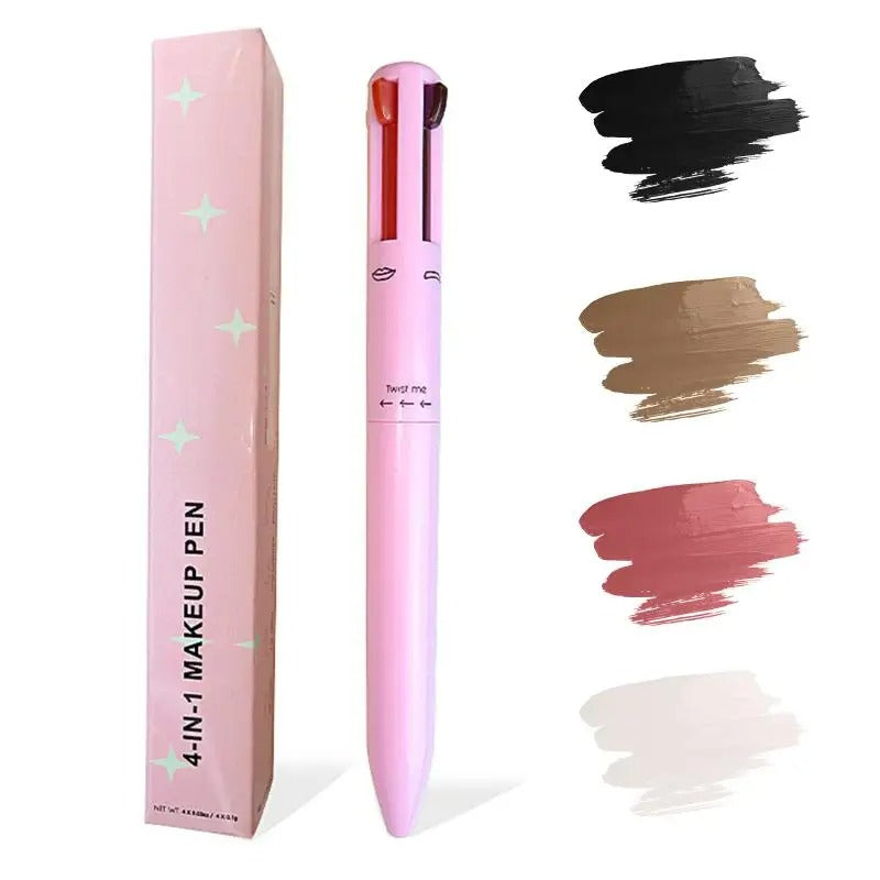 4in1 Makeup Pen Highlighter EyeLiner Eyebrow Pencil LipLiner Waterproof Travel Gift for Girl